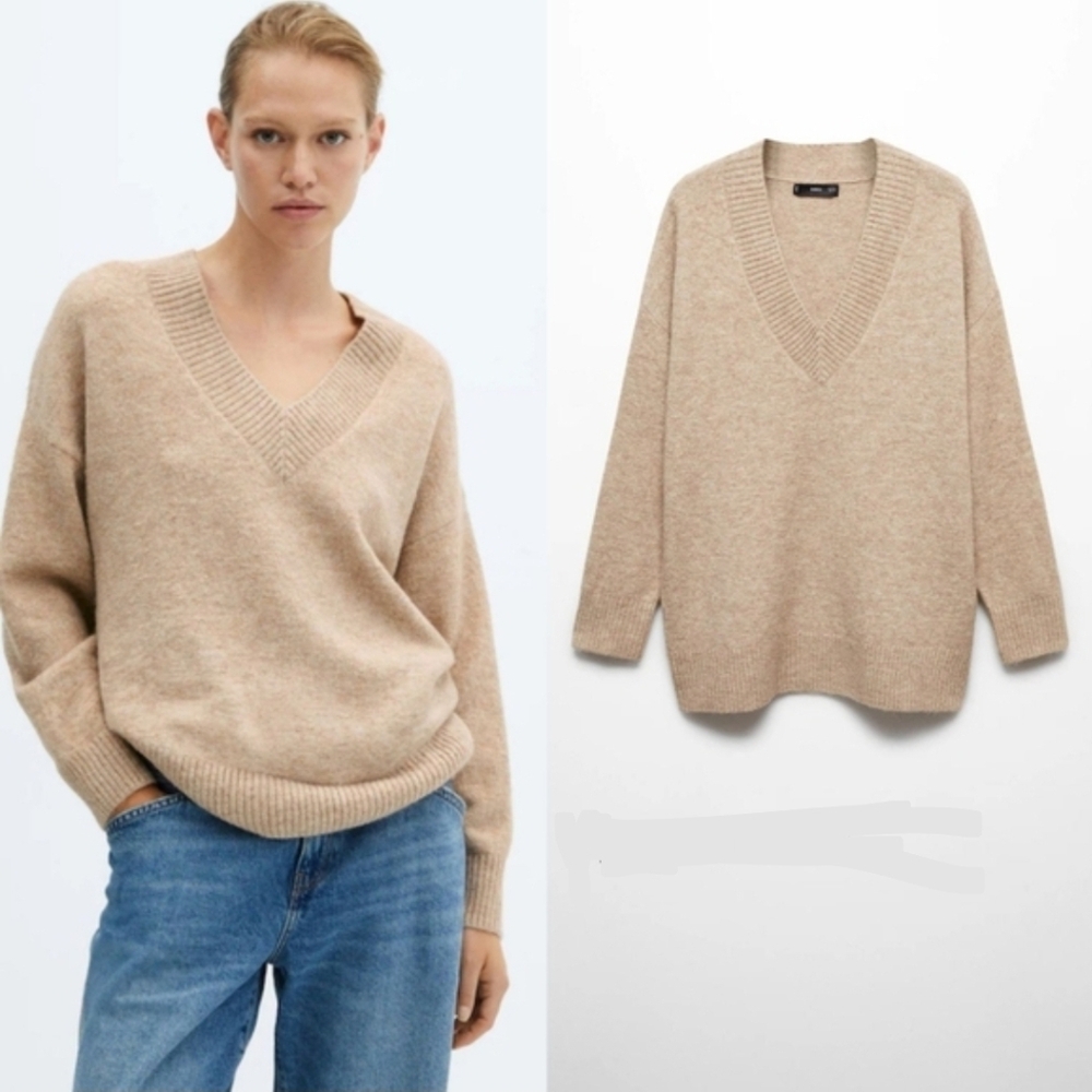 MANGO Oversized V-neck
